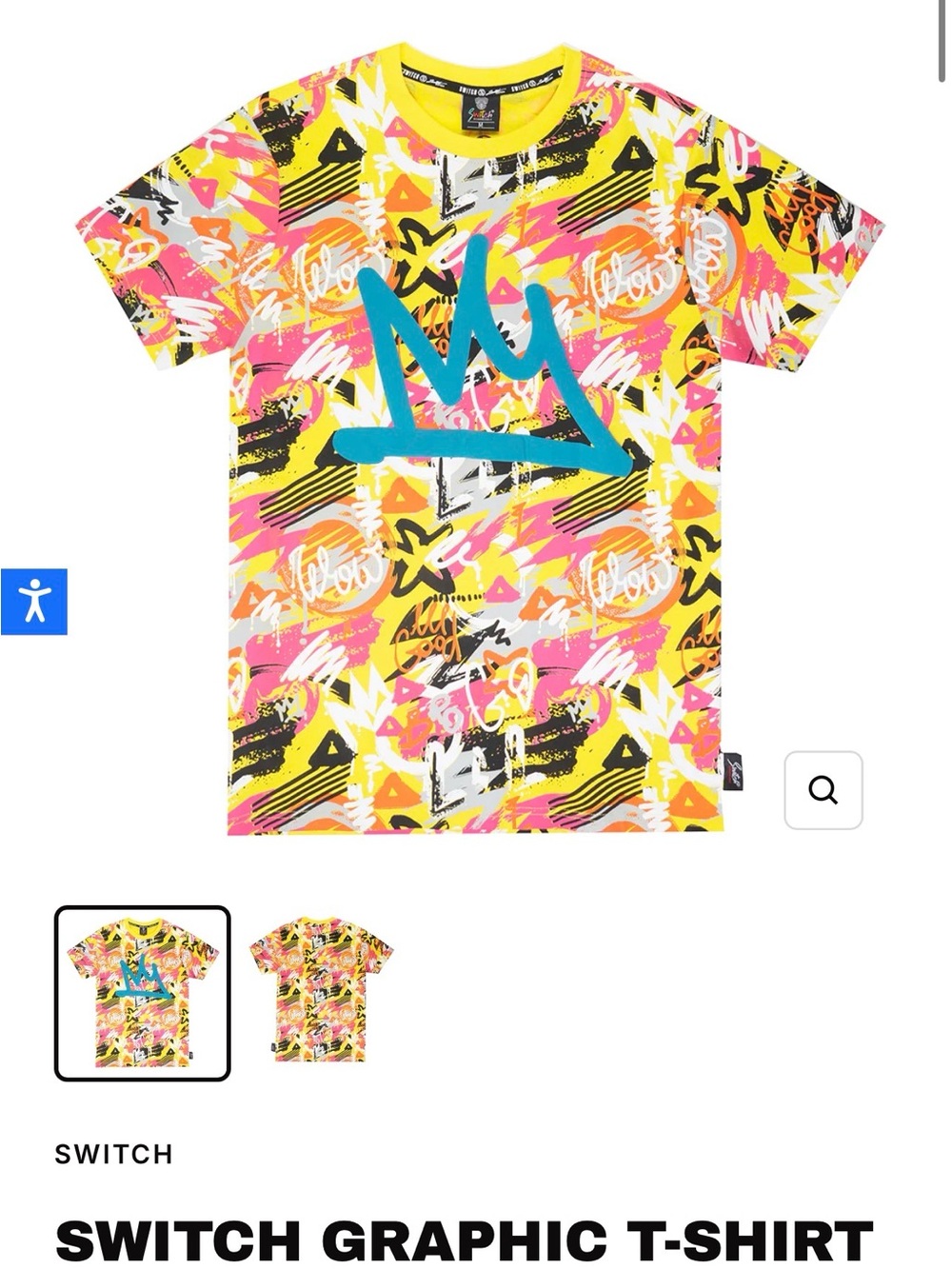 Switch Graphic Short Sleeve Tee - Yellow Multi